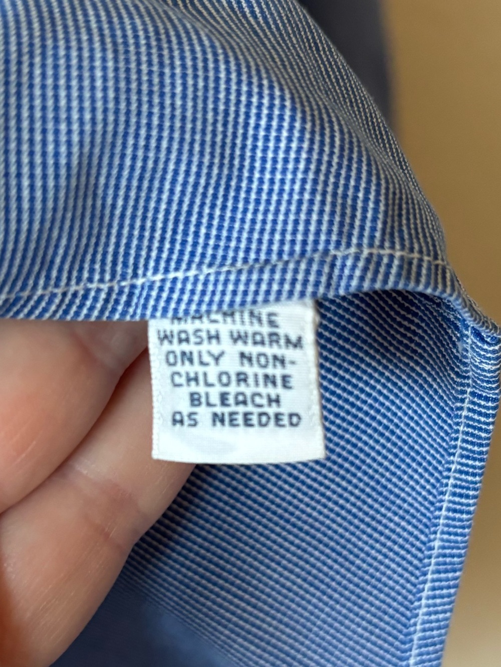 Polo Golf Blue Striped Button-Front Long Sleeve Shirt Men’s Large - Picture 6 of 11
